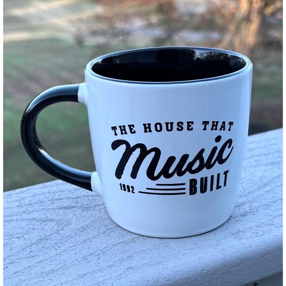 House of Blues Coffee Mug The House That Music Built w/ Ceramic Lid Cup 1992 - Picture 3 of 7